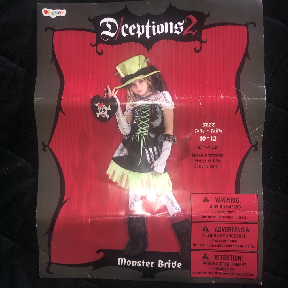 Child monster bride costume